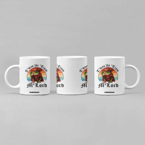 Funny Frog Knight Coffee Mug T'was The 'Tism M'Lord Medieval Knight TS14 Print Your Wear