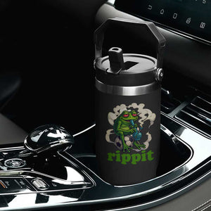 Rippit Stoner Frog Flip Straw Tumbler Smoking Weed Pot Marijuana Cannabis 420 TS14 Print Your Wear