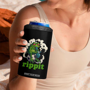 Rippit Stoner Frog 4 in 1 Can Cooler Tumbler Smoking Weed Pot Marijuana Cannabis 420 TS14 Print Your Wear