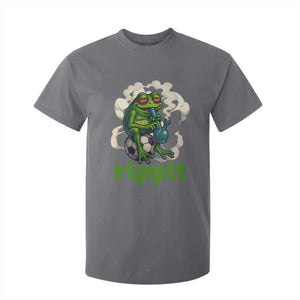 Rippit Stoner Frog T Shirt For Kid Smoking Weed Pot Marijuana Cannabis 420 TS14 Charcoal Print Your Wear