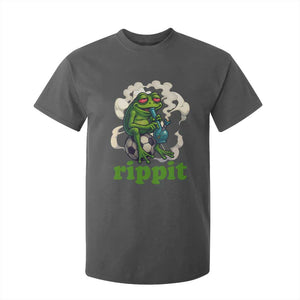 Rippit Stoner Frog T Shirt For Kid Smoking Weed Pot Marijuana Cannabis 420 TS14 Dark Heather Print Your Wear