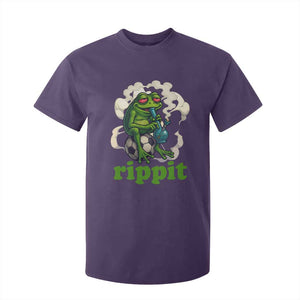 Rippit Stoner Frog T Shirt For Kid Smoking Weed Pot Marijuana Cannabis 420 TS14 Purple Print Your Wear