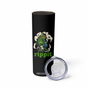 Rippit Stoner Frog Skinny Tumbler Smoking Weed Pot Marijuana Cannabis 420 TS14 Print Your Wear