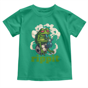 Rippit Stoner Frog Toddler T Shirt Smoking Weed Pot Marijuana Cannabis 420 TS14 Irish Green Print Your Wear