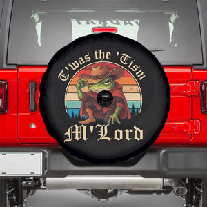Funny Frog Autism Spare Tire Cover T'was The 'Tism M'Lord TS14 Black Print Your Wear