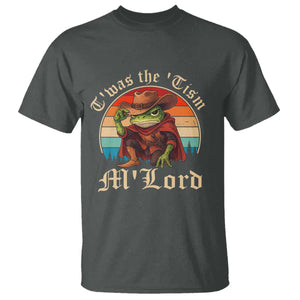 Funny Frog Autism T Shirt T'was The 'Tism M'Lord TS14 Dark Heather Print Your Wear