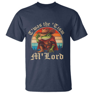 Funny Frog Autism T Shirt T'was The 'Tism M'Lord TS14 Navy Print Your Wear