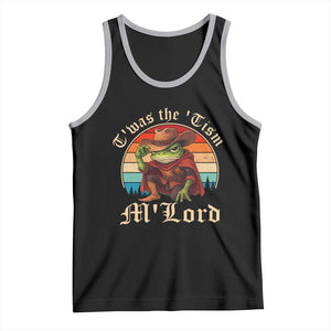 Funny Frog Autism Tank Top T'was The 'Tism M'Lord TS14 Black Athletic Heather Print Your Wear