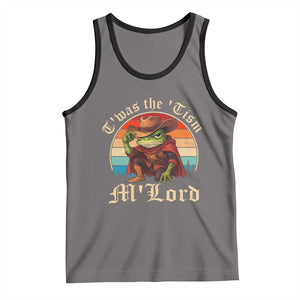 Funny Frog Autism Tank Top T'was The 'Tism M'Lord TS14 Deep Heather Black Print Your Wear