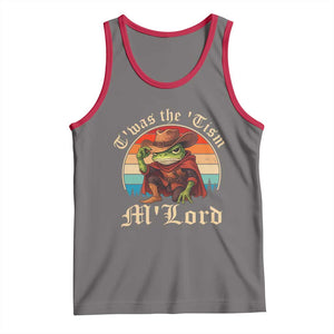 Funny Frog Autism Tank Top T'was The 'Tism M'Lord TS14 Deep Heather Red Print Your Wear