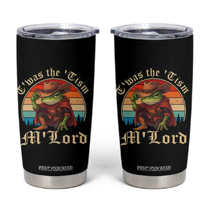 Funny Frog Autism Tumbler Cup T'was The 'Tism M'Lord TS14 Black Print Your Wear