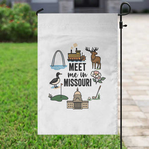Meet Me in Missouri State Map Souvenir Garden Flag