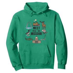 Meet Me in Missouri State Map Souvenir Hoodie