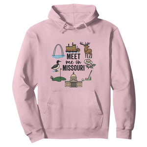 Meet Me in Missouri State Map Souvenir Hoodie