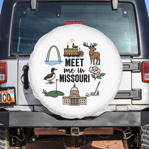Meet Me in Missouri State Map Souvenir Spare Tire Cover