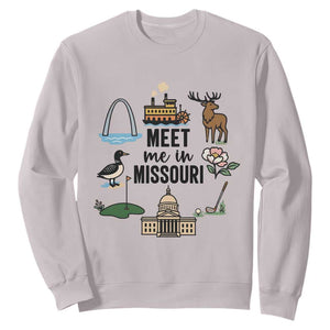 Meet Me in Missouri State Map Souvenir Sweatshirt