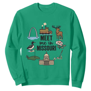 Meet Me in Missouri State Map Souvenir Sweatshirt