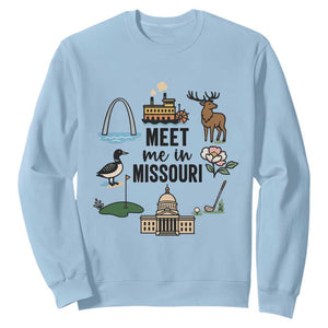 Meet Me in Missouri State Map Souvenir Sweatshirt