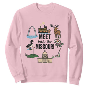 Meet Me in Missouri State Map Souvenir Sweatshirt