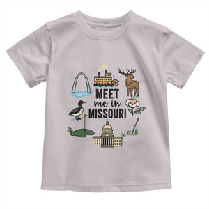 Meet Me in Missouri State Map Souvenir Toddler T Shirt