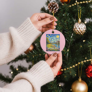 Gateway Arch National Park Van Gogh Style Starry Night Ceramic Ornament St Louis Missouri Travel Souvenir Gift