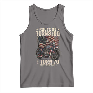 Route Highway 66 Turns 100 I Turn 70 Tank Top Vintage 1956 American Classic V-Twin Motorcycle Lover 70th Birthday Gift