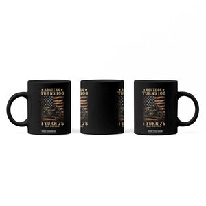 Route Highway 66 Turns 100 I Turn 75 Coffee Mug Vintage 1951 American Motorcycle Lover 75th Birthday Gift