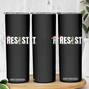 Resist Frog Christmas Skinny Tumbler Funny Portland Protest ICE Activist Meme 2025 TS14 Print Your Wear