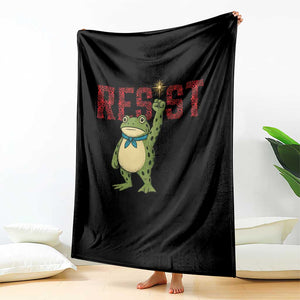 Resist Frog AIDS Awareness Throw Blanket Portland Activist Political Meme HIV Support Red Ribbon TS14 Print Your Wear