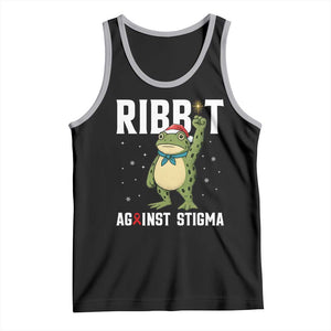 Resist Frog AIDS Awareness Christmas Tank Top Funny Portland Activist Meme HIV Support Red Ribbon TS14 Black Athletic Heather Print Your Wear