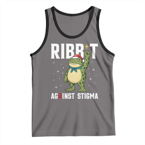 Resist Frog AIDS Awareness Christmas Tank Top Funny Portland Activist Meme HIV Support Red Ribbon TS14 Deep Heather Black Print Your Wear