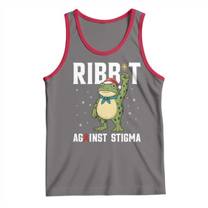 Resist Frog AIDS Awareness Christmas Tank Top Funny Portland Activist Meme HIV Support Red Ribbon TS14 Deep Heather Red Print Your Wear