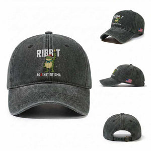 Resist Frog AIDS Awareness Christmas Washed Cotton Baseball Cap Funny Portland Activist Meme HIV Support Red Ribbon TS14 Washed Cap Universal Fit Dark Green Print Your Wear