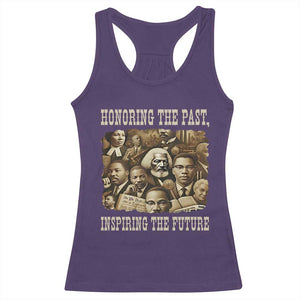Honoring The Past Inspiring The Future Racerback Tank Top Black History Month TS14 Purple Print Your Wear