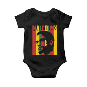 Malcolm X Baby Onesie Pan African Flag Black History TS14 Black Print Your Wear