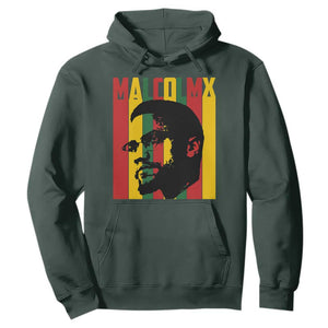 Malcolm X Hoodie Pan African Flag Black History - Print Your Wear