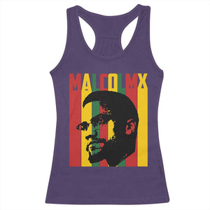 Malcolm X Racerback Tank Top Pan African Flag Black History TS14 Purple Print Your Wear