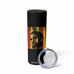 Malcolm X Skinny Tumbler Pan African Flag Black History TS14 Print Your Wear