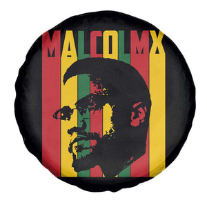 Malcolm X Spare Tire Cover Pan African Flag Black History TS14 Print Your Wear