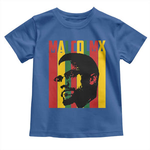 Malcolm X Toddler T Shirt Pan African Flag Black History TS14 Royal Blue Print Your Wear