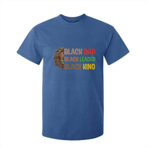 Black Affrican Melanin T Shirt For Kid Lion Father Day Dad Leader Black King TS14 Royal Blue Print Your Wear