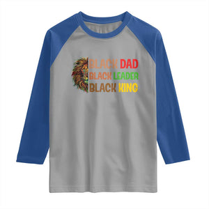 Black Affrican Melanin Raglan Shirt Lion Father Day Dad Leader Black King TS14 Sport Gray Royal Print Your Wear