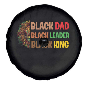 Black Affrican Melanin Spare Tire Cover Lion Father Day Dad Leader Black King TS14 Print Your Wear