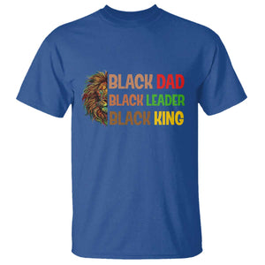 Black Affrican Melanin T Shirt Lion Father Day Dad Leader Black King TS14 Royal Blue Print Your Wear