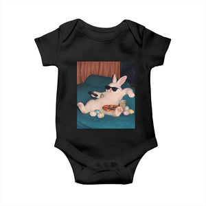 Easter Bunny Iced Coffee Baby Onesie Funny Animal Meme TS14 Black Print Your Wear