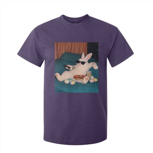 Easter Bunny Iced Coffee T Shirt For Kid Funny Animal Meme TS14 Purple Print Your Wear