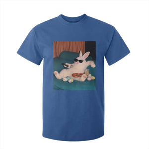 Easter Bunny Iced Coffee T Shirt For Kid Funny Animal Meme TS14 Royal Blue Print Your Wear
