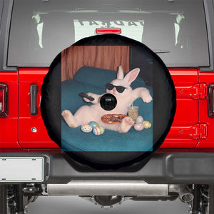 Easter Bunny Iced Coffee Spare Tire Cover Funny Animal Meme TS14 Black Print Your Wear