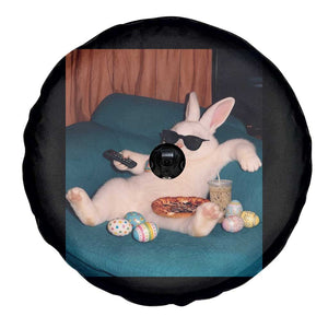 Easter Bunny Iced Coffee Spare Tire Cover Funny Animal Meme TS14 Print Your Wear