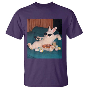 Easter Bunny Iced Coffee T Shirt Funny Animal Meme TS14 Purple Print Your Wear